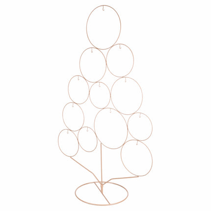 Iron Christmas tree, height 82 cm, 18 hooks, champagne, Xmas