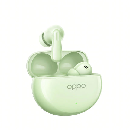 OPPO Enco Air4 juhtmevabad kõrvaklapid ruumilise heli, aktiivse mürasummutusega, 12-tunnise akueaga, madala latentsusega mängimiseks ja IP55 vastupidavusega, rohelised