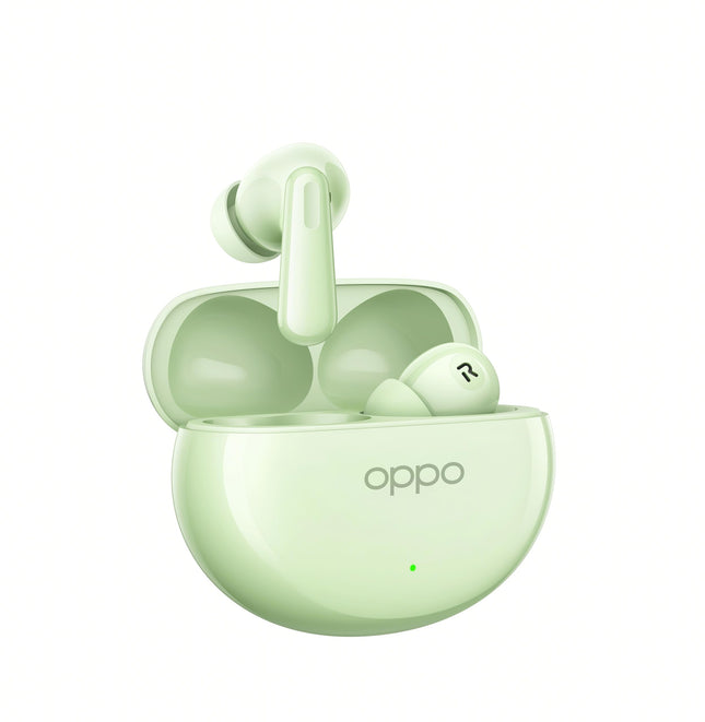 OPPO Enco Air4 juhtmevabad kõrvaklapid ruumilise heli, aktiivse mürasummutusega, 12-tunnise akueaga, madala latentsusega mängimiseks ja IP55 vastupidavusega, rohelised