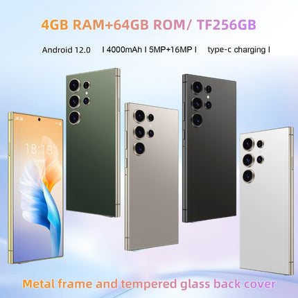 FOXIONO lukustamata mobiiltelefon, 6,75" HD-ekraan, 4G RAM+64G ROM/TF 256GB, 4G LTE FDD TDD, 5MP+16MP kaamera, 4000mAh, 8 südamikku (must)