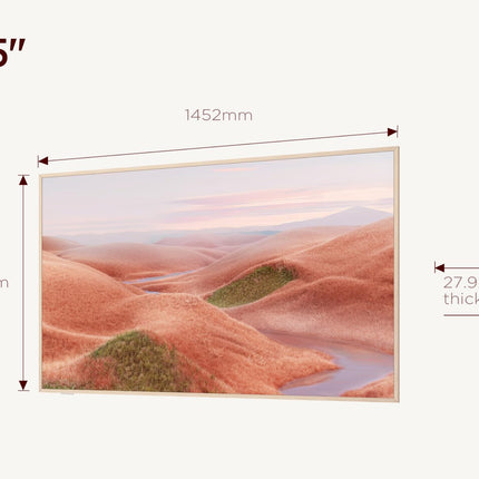 TCL NXTVISION A300W 65-tolline QLED PRO 4K Ultra HD teler, 4K HDR PRO, matt ekraan, Google TV toega nutiteler (Dolby Vision IQ ja Atmos, 144Hz Motion Clarity Pro)