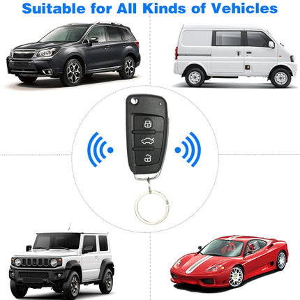 Shkalacar central locking universal car door lock trunk release, car alarm system, car key cover, keyless entry system central locking kit with remote control