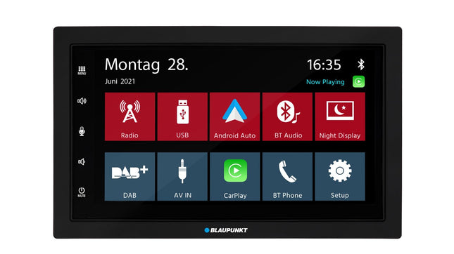 Blaupunkt Oslo 600 DAB, 2-DIN car multimedia, 7-inch touchscreen, wireless CarPlay, wireless Android Auto, DAB+, Bluetooth, hands-free system, USB, rear view camera input, 180 watts