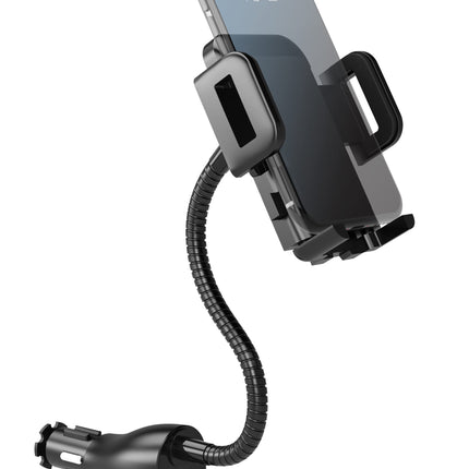 SOAIY 3-ühes universaalne autotelefoni hoidik, laadimisfunktsiooniga, 2 porti, QC3.0 PD, kiirlaadimisega USB autolaadija, 38W 12V/24V sigaretisüütaja toiteplokk, LED-pinge näidikuga nutitelefonidele