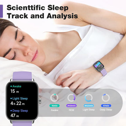 Fitpolo Smartwatch Women with Phone Function (Make/Receive Calls)/Message Reminder, Sports Watch with 110+ Sport Modes, Fitness Watch with Heart Rate SpO2 Stress Sleep Monitor, Smart Watch for Android iOS