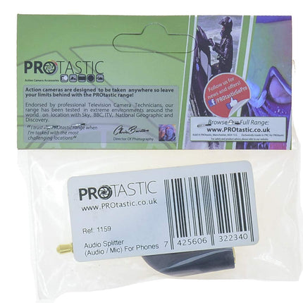 PROtastic Audio Splitter 3,5 mm audiopesa kõrvaklappide mikrofoni 2-suunaline Y-jaotur iPhone'i, iPadi ja iPodi jaoks