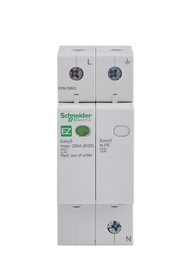 Schneider ez9l33620 liigpingepiirik easy9 liigpingekaitse 1p-n 20 KA, valge