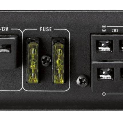Crunch GPX-1000.4 4-kanaliline autovõimendi – A/B-klassi võimsusvõimendi, millel on 4x125W RMS @2 Ohm, 2x250W sillatud @4 Ohm – Bassivõimendus, HPF/LPF filter, RCA, 12V auto HiFi võimendi