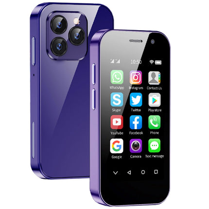 Hipipoo mininutitelefon, 4G väiketelefon 3,0 tolli, kaks SIM-kaarti, 2600mAh aku, 2MP+5MP topeltkaamerad, lastetelefon näotuvastusfunktsiooniga, täiskasvanute varutelefon