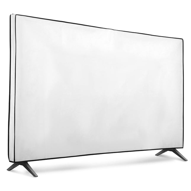 kwmobile 43" TV Cover - Indoor TV Screen Protector Cover - TV Screen Dust Cover - White