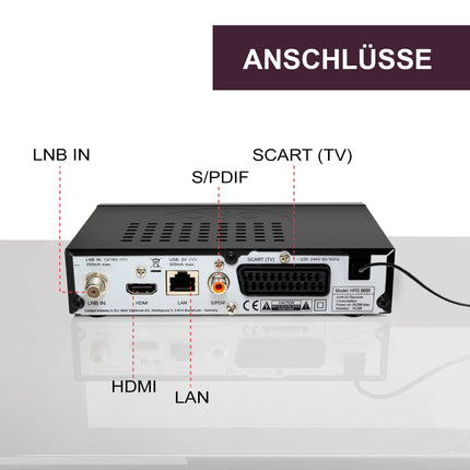 XORO digitaalne FullHD satelliitvastuvõtja HRS 8689 2-in-1 kaugjuhtimispuldiga, toetab Unicable 1/2, JESS, USB 2.0 meediapleierit, HDMI, SCART ja S/PDIF väljundit
