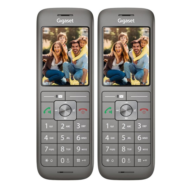 Gigaset CL660HX DUO - 2-ühes DECT-telefonitoru laadimisalusega - Fritzboxiga ühilduv - kvaliteetne juhtmeta telefon ruuteritele ja DECT-baasjaamadele, antratsiitmetallik [saksa versioon] [ilma baasjaamata]