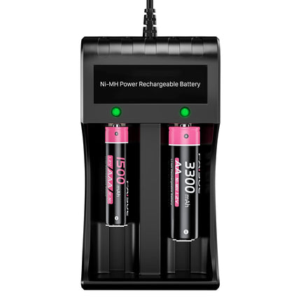 AAA Rechargeable Batteries, 1500mAh High Capacity Long-Lasting Power AAA Batteries 1.2V NI-MH Low Self Discharge Triple A Battery for TV Remote Control, Household and Office Appliances (8 Pack)