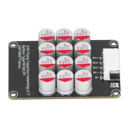 Risegun 3-4S Battery Active Equalizer BMS Balancer, Lithium Battery Energy Active Equalizer, 1V-4.5V 5A Universal Cell Balance Board for LTO LFP LPO NCM (3-4S)