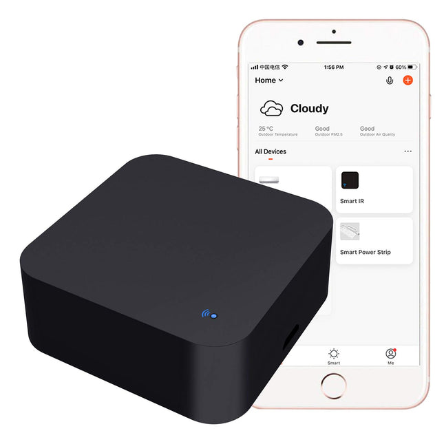 WiFi Smart Remote Controller Smart Home Infrared Universal Remote Control Blaster, one for all control AC TV DVD CD AUD Air Conditioner SAT etc., no hub required, compatible with Alexa and Google