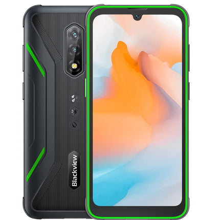 Blackview lepinguta õues kasutatav nutitelefon BV5200, ArcSoft® 13MP+5MP, 4GB+32GB (1TB laienduskaart), Android 12 DUAL SIM IP68 MIL-STD-810H veekindel nutitelefon, 6.1'' HD+, 5180mAh aku, NFC GPS, roheline