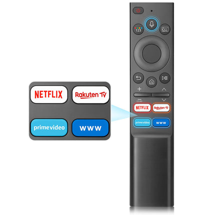 Voice Replacement for Samsung Smart TV Remote Control, Latest Upgraded Samsung Remote Control with Voice Function with Shortcut Keys