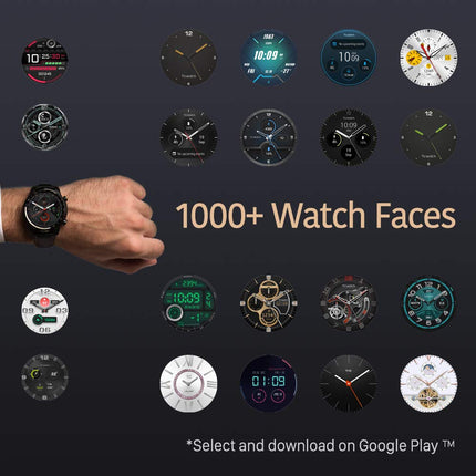 Ticwatch 3 GPS nutikell, Wear OS by Google, kahekihiline ekraan 2.0, pikk aku tööiga, must