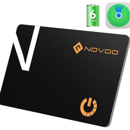 NOVOO Air Tag Card rahakoti jälgimiskaart õhuke 1,6 mm nutikas Bluetooth-silt 6-aastase aku tööeaga ühildub Apple Find My rakendusega (ainult iOS), GPS-esemete leidja rahakoti, pagasisildi ja passi jaoks