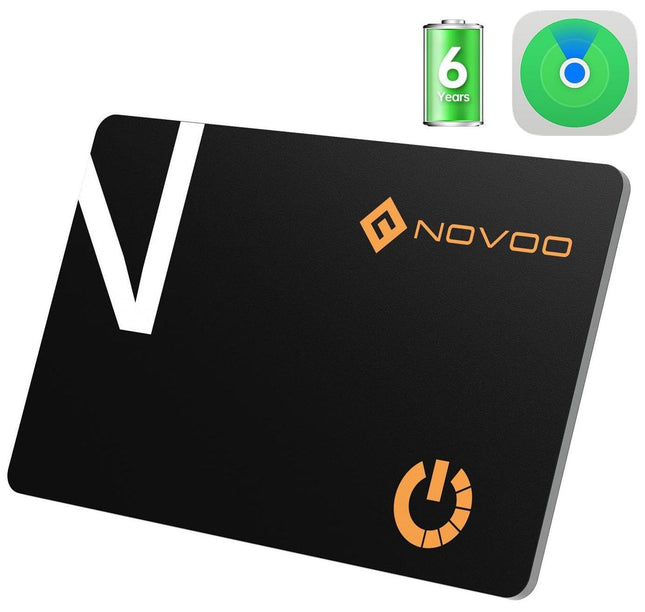 NOVOO Air Tag Card rahakoti jälgimiskaart õhuke 1,6 mm nutikas Bluetooth-silt 6-aastase aku tööeaga ühildub Apple Find My rakendusega (ainult iOS), GPS-esemete leidja rahakoti, pagasisildi ja passi jaoks