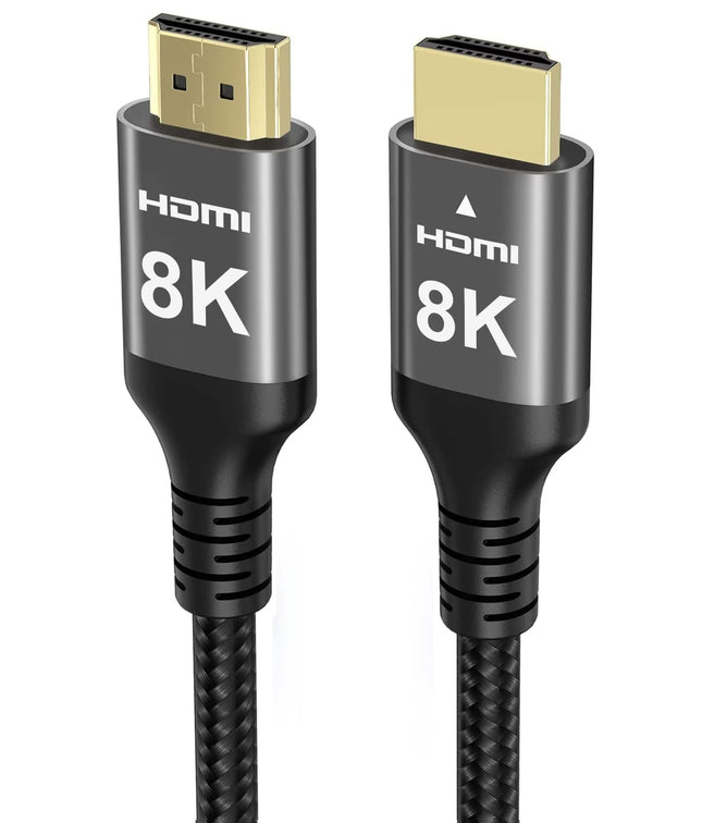 Ubluker 8K HDMI-kaabel 10m, nailonist punutud kiire HDMI®-kaabel 4k 120Hz 2k 165Hz 8k 60Hz 12bit eARC ARC Dolby Atmos HDR10+ HDCP2.3 ühildub arvuti, teleri, monitori, sülearvuti, Maci, PS5, Xboxi jaoks