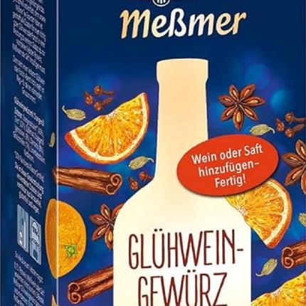 Meßmeri hõõgveinivürts | Veini või mahla jaoks | 18 teekotti | Gluteenivaba | Laktoosivaba | Vegan