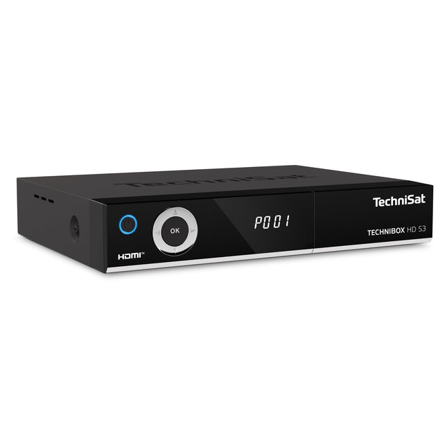 TechniSat TECHNIBOX HD S3 - HD satelliitvastuvõtja kahe tuuneriga (HDTV, DVB-S2, PVR salvestusfunktsioon USB või võrgu kaudu, HbbTV, CI+, HDMI) must
