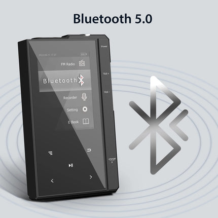 96 GB MP3-mängija Bluetooth 5.0-ga, Phinistec Z6 digitaalne audiopleier kõlariga, 2,4-tolline IPS-muusikapleier, üliäge aku tööiga, FM-raadio, e-raamatute, videote ja kuni 256 GB helisalvestus