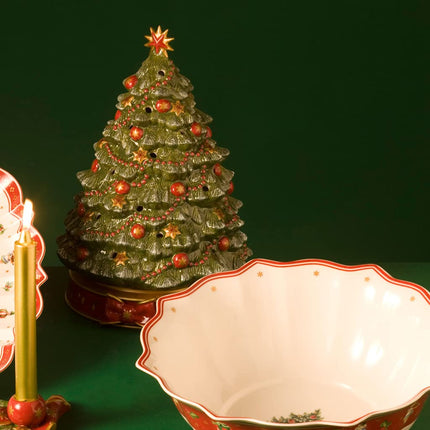 Villeroy &amp; Bochi nostalgiline portselanist jõulumuusikakarp jõulupuumuusikaga "Oh Tannenbaum" - dekoratiivne muusikakarp piduliku meeleolu loomiseks