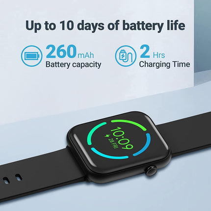 Ticwatch GTH Smartwatch up to 10 days battery life with skin temperature measurement, blood oxygen, heart rate monitoring, sleep tracking, 5ATM waterproof for men and women, TicWatch GTH EU