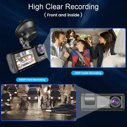 Aumotop Dashcam Car 1080P DVR, Dashcam Car Eesmine Tagumine Salvesti Tahavaatekaamera Sõidu Salvesti, 2-tolline Ekraan, Toetab Öise Nägemise Salvestustsüklit Ühe Klahviga Lukk
