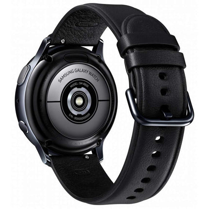 Samsung SM-R830 Galaxy Watch Active2, stainless steel fitness tracker, large display, long-lasting battery, water-resistant, 40 mm, Bluetooth, black