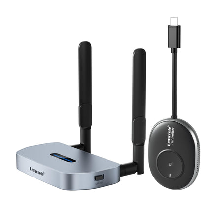 USB C-HDMI traadita saatja ja vastuvõtja toetab 8 TXS-i 1 RX-i äri- ja kodukasutuseks, Lemorele 5G/2.4G 50M HDMI traadita laiendaja video voogesitamiseks sülearvutist/MacBookist/Chromebookist HDTV-sse