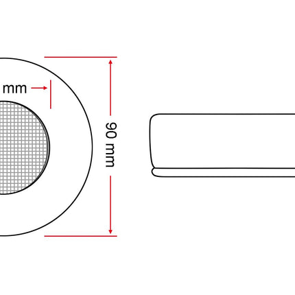 WEWOM Universal Replacement Ear Pads for Headphones, Round with Memory Foam, 90mm