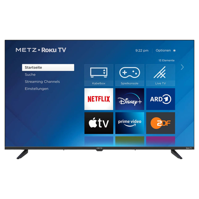 METZ Blue Roku TV, FHD nutiteler, 40 tolli, 100 cm, kolmekordse tuuneriga teler, WiFi-ga teler, HDMI, 40MTD3011Z