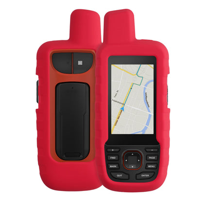 kwmobile ümbris, mis ühildub Garmin GPSMAP 66i / GPSMAP 67i-ga - punane kaitseümbris GPS-käsiseadmele