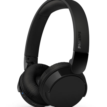 PHILIPS TAH4209BK kerged kõrvapealsed juhtmevabad Bluetooth-kõrvaklapid passiivse mürasummutusega – 55 tundi mänguaega, selged kõned, dünaamiline bass, 2 tundi USB-C laadimist – mustad