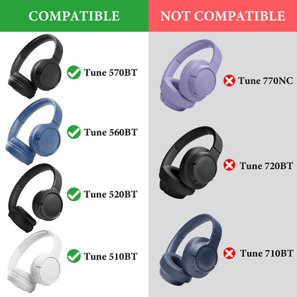 Linkidea kõrvaklappide kandekott, mis ühildub JBL Tune 500BT, T500bt, T600BTNC, Live 400BT, T450BT, E45BT kõrvaklappidega, kaitsev kõva kestaga reisikott kaabli ja laadijaga, must