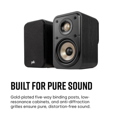 Polk Audio Signature Elite ES10 kõrgresolutsiooniga ruumilise heli kõlarid kodukinole, stereokõlarid, satelliitkõlarid, HiFi, kõrgresolutsiooniga sertifitseeritud, Dolby Atmose ja DTS:X-iga ühilduv (paar)