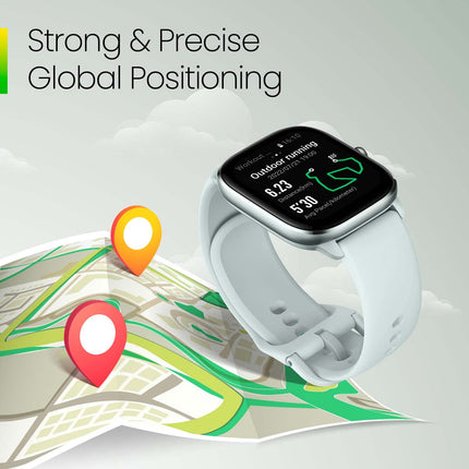 Amazfit GTS 4 Mini Smartwatch with Built-in 24-Hour Heart Rate and Blood Oxygen Monitoring by Alexa, 5 Satellite Tracking Systems, 120+ Sports Modes, 5 ATM Fitness Tracker