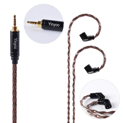 2-kontaktiline kõrvamonitori kaabel, täiustatud kõrvamonitori kaabel, asenduskõrvaklappide kaabel, pikendusjuhe KZ ZS10 Pro, ZS10 Pro X, ZSN Pro X, Tangzu Wan'eri, Castori, EDX Pro, ZS10 Pro 2, ZAR, ZS12 Pro X jaoks