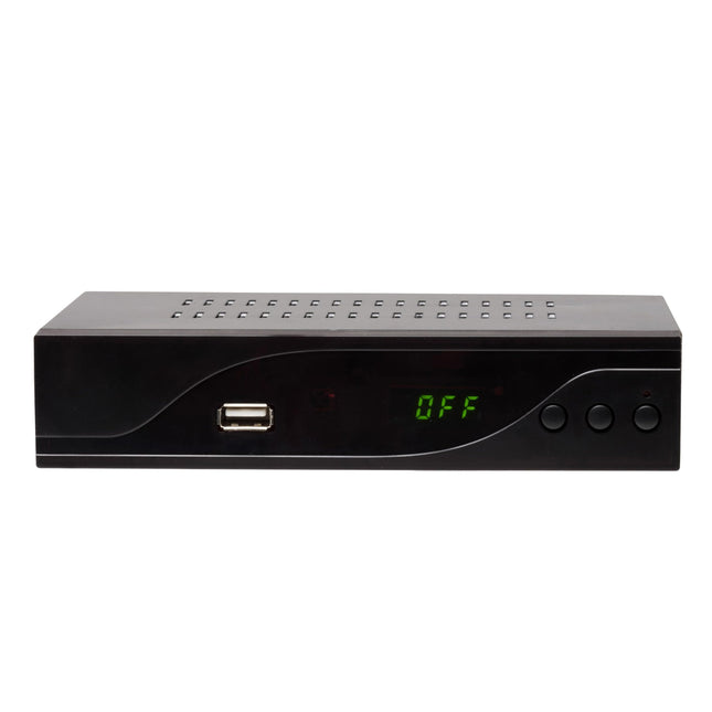 Denver DVBC-120 TV kaabeltelevisiooni vastuvõtja. MPEG-4 HD (DVB-C) dekooder teie kaabeltelevisiooni pakkuja digitaalsignaali jaoks. PVR-salvestusfunktsioon.