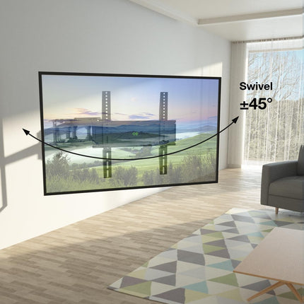 USX-MOUNT pööratav ja kallutatav teleri seinakinnitus 32–70-tollistele LED-, OLED- ja plasmateleritele, universaalne teleri seinakinnitus ülitugeva topeltharuga, teleri kinnitus max VESA 400x400 mm kuni 45 kg