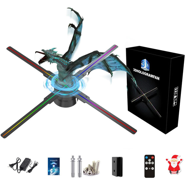 Missyou 46CM hologrammventilaator rakenduse WiFi ja 700 videopleieriga, HD LED 2000 * 1444PX eraldusvõimega 3D holograafiline projektor, hologrammreklaam, näitustele, kaubanduskeskustele, kinodele, lennujaamadele
