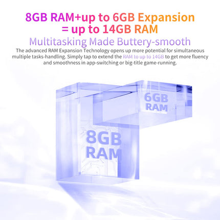 Blackview A85 lukustamata mobiiltelefon, 50MP + 8MP kaamera, 8GB + 128GB, 6,5" HD+ 90Hz, 18W kiirlaadimine, kahe SIM-kaardiga Android 12 nutitelefon, 3 kaardipesa (2 SIM-kaarti + 1 TF-kaart), sõrmejäljelugeja, GPS, NFC, must