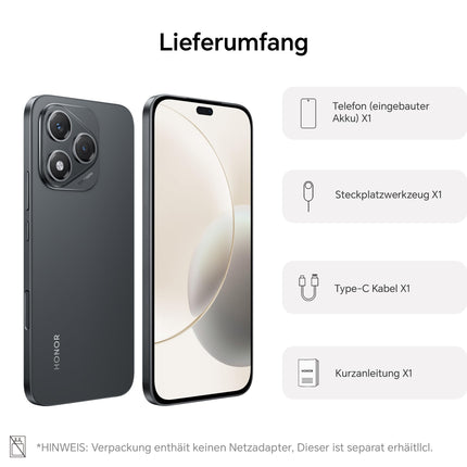 HONOR 400 Lite nutitelefon 5G kahe SIM-kaardiga NFC, 256 GB/8 GB muutmälu, lukustamata Android-telefon ilma lepinguta (108 MP tehisintellektiga kaameranupuga, 6,7-tolline ekraan, 5230 mAh, Android 15) samethall