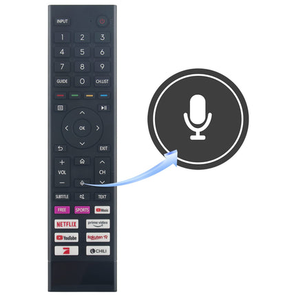 ALLIMITY ERF3I80H kaugjuhtimispuldi asendus Hisense 4K Ultra HD telerile A6GG A4EG 43A6GG 50A6GG 55A6GG 65A6GG 70A6GG 75A6GG 32A4EG 40A4EG A6FG 43A6FG 50A6FG 55A6FG 58A6FG 65A6FG 70A6FG 76A6FG