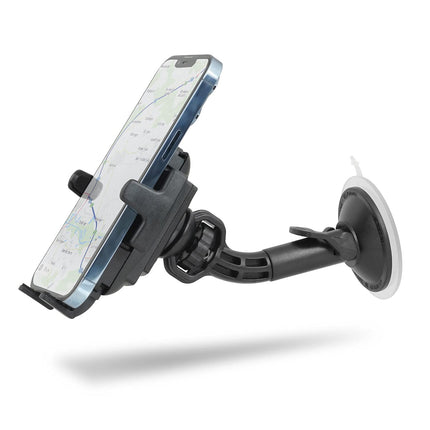 Wicked Chili Car Mount Compatible with iPhone 15, 14, 13, 12, 11 (Pro, Mini) SE 2020, SE, XS, X, 8, 7 Car Phone Holder with Suction Cup and Ball Joint (Made in Germany)