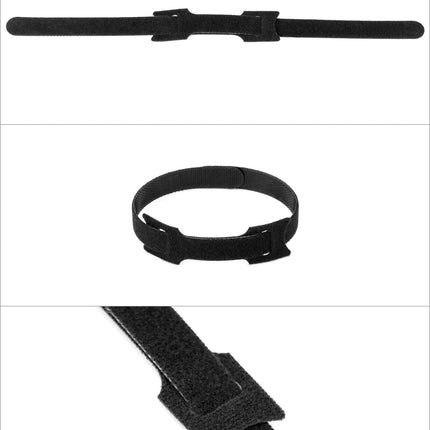 QWORK® 150pcs Velcro Cable Ties, 150 x 12 mm Resealable Cable Ties Adjustable Velcro Straps for Cable Management (Black)