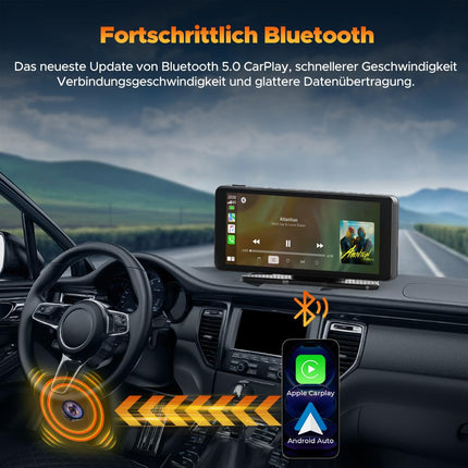 Volam 6,86-tolline CarPlay ekraan, ühildub Apple CarPlay ja Android Autoga, kaasaskantav autostereo 2,5K esikaameraga, digitaalne vastuvõtja 64 GB TF-kaardiga, Siri/Google, Bluetooth, Mirror Link, GPS, AUX, FM